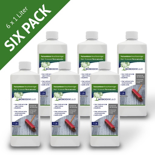 [998.002.0005] Boscobello natuursteen krachtreiniger sixpack 6x1L